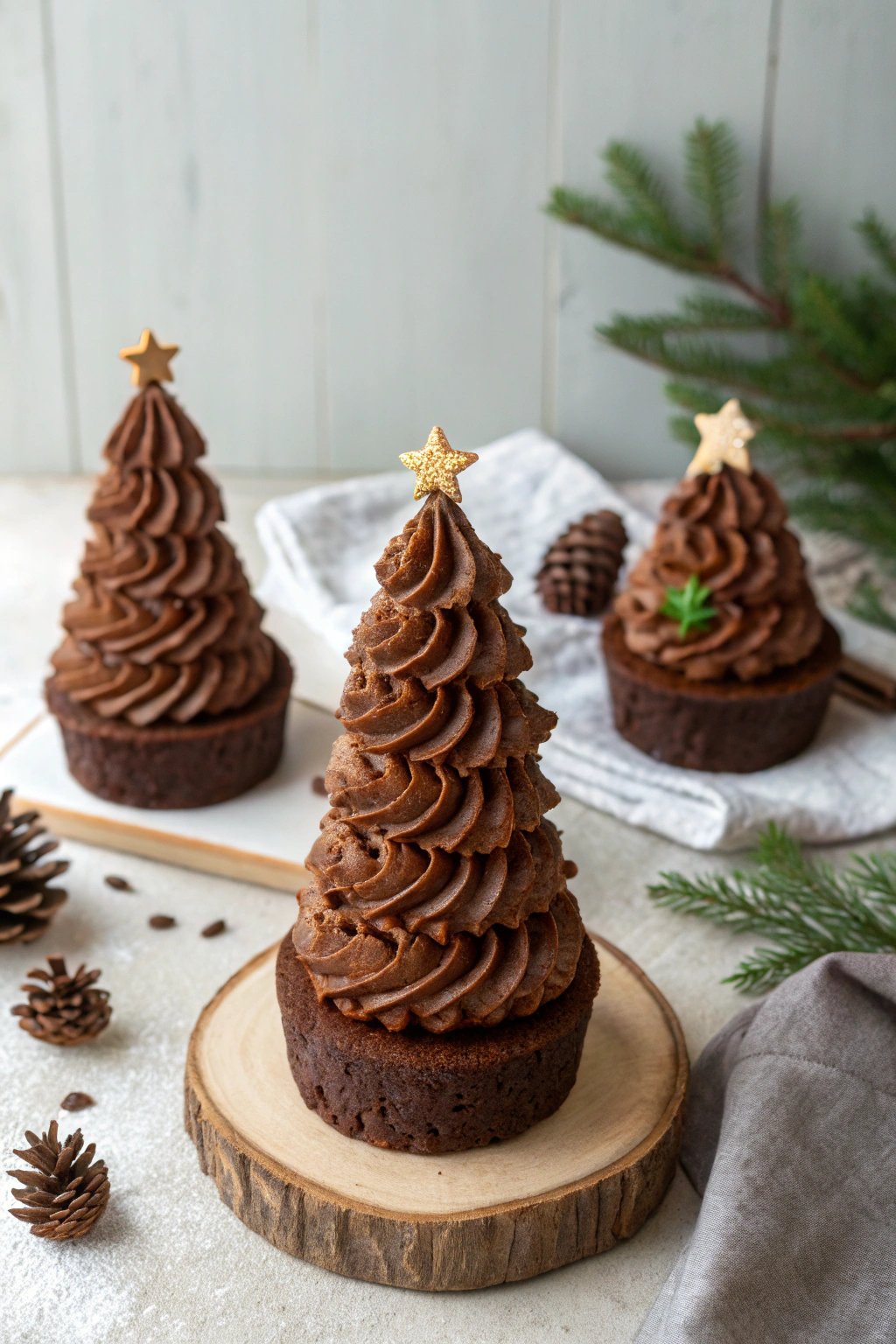 Chocolate Christmas Tree Cakes