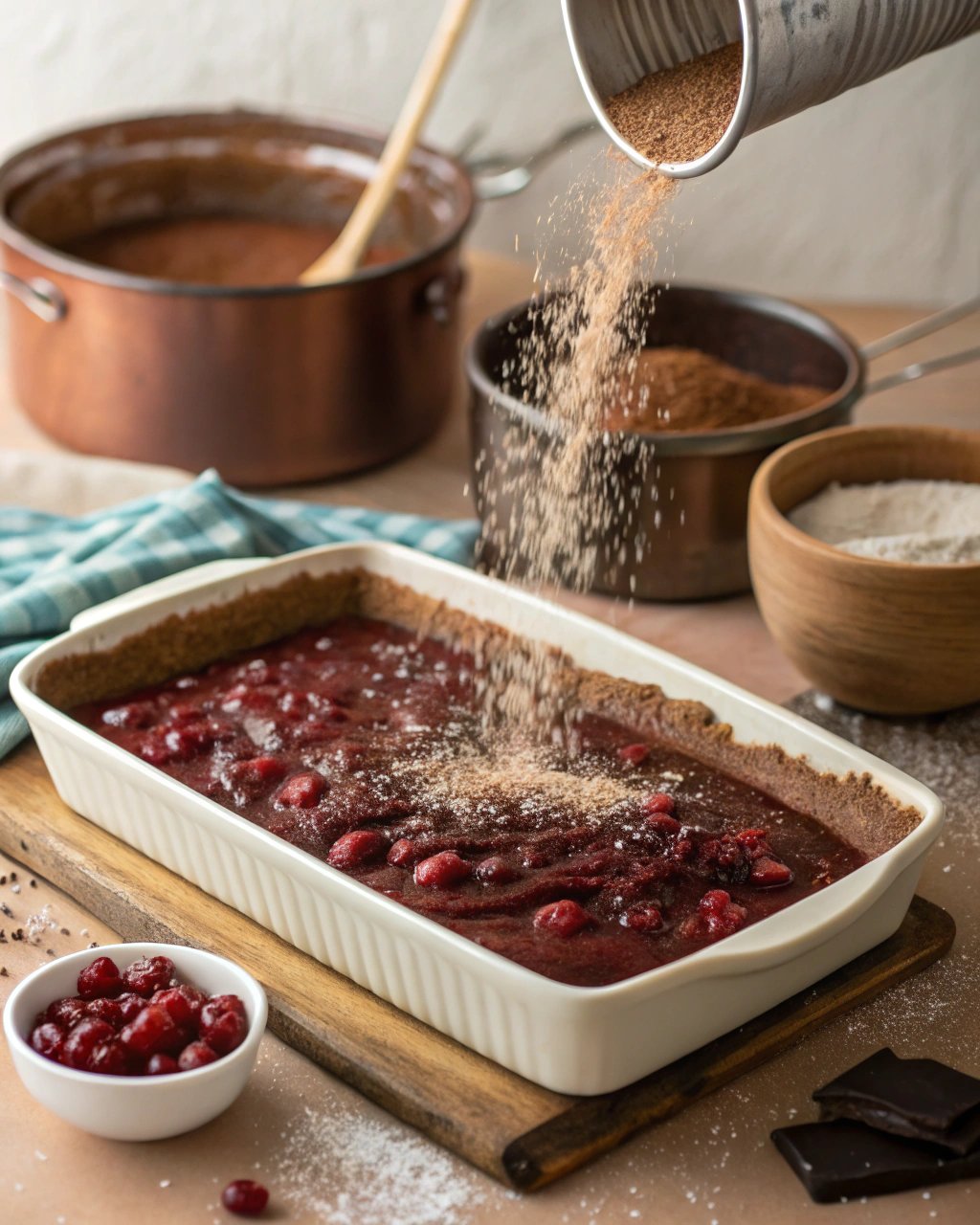 chocolate cherry dump cake