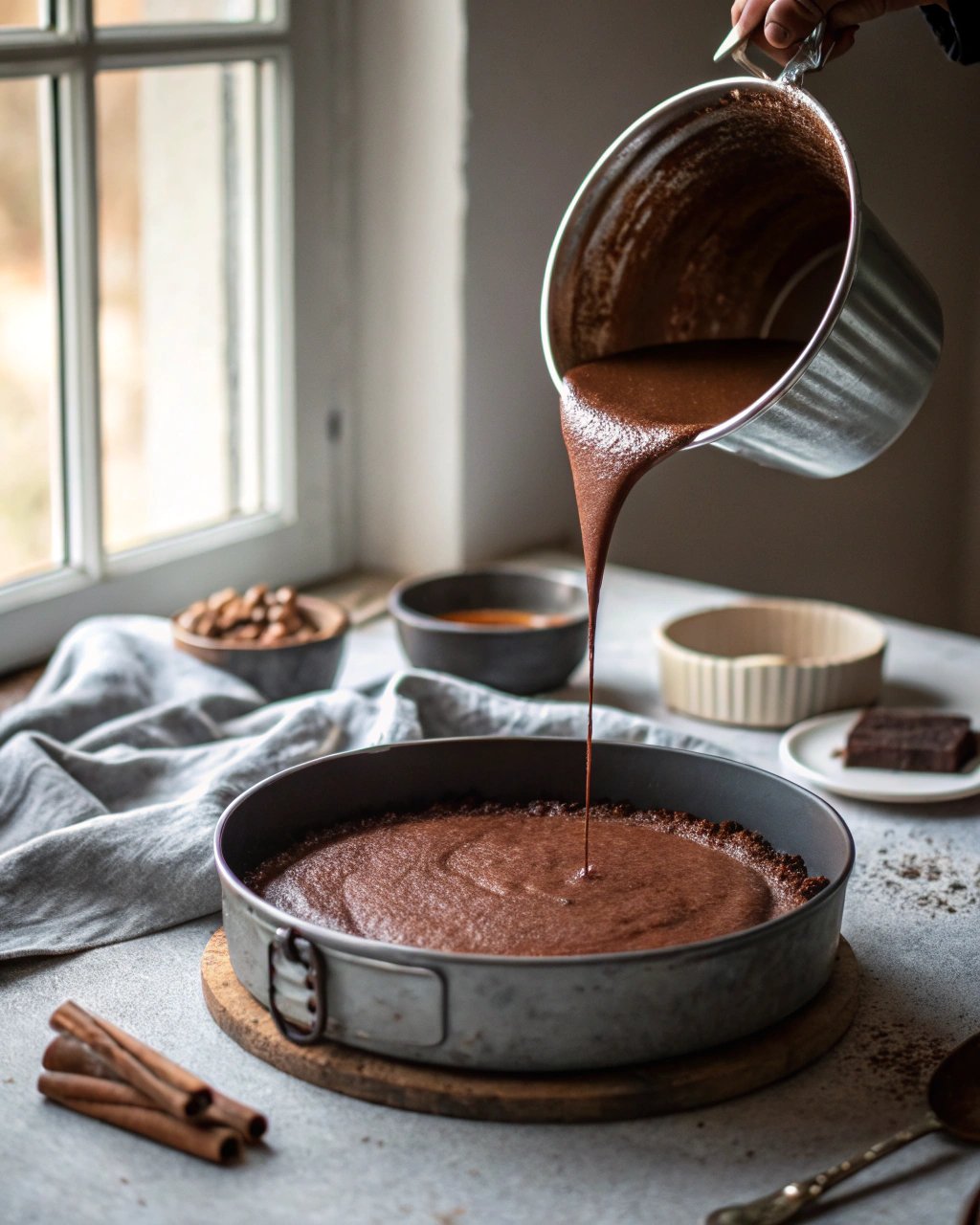 triple chocolate mousse cake