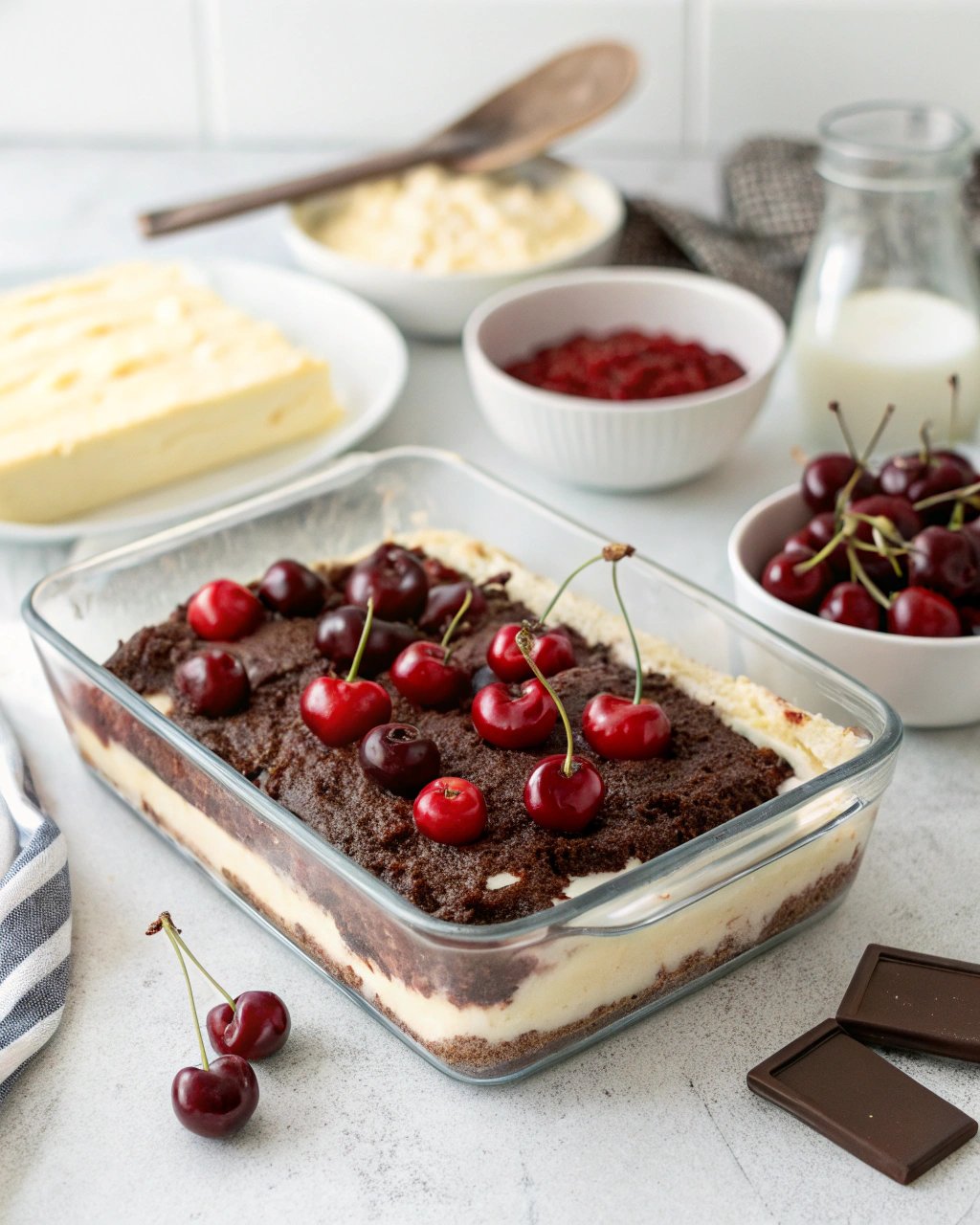 chocolate cherry dump cake
