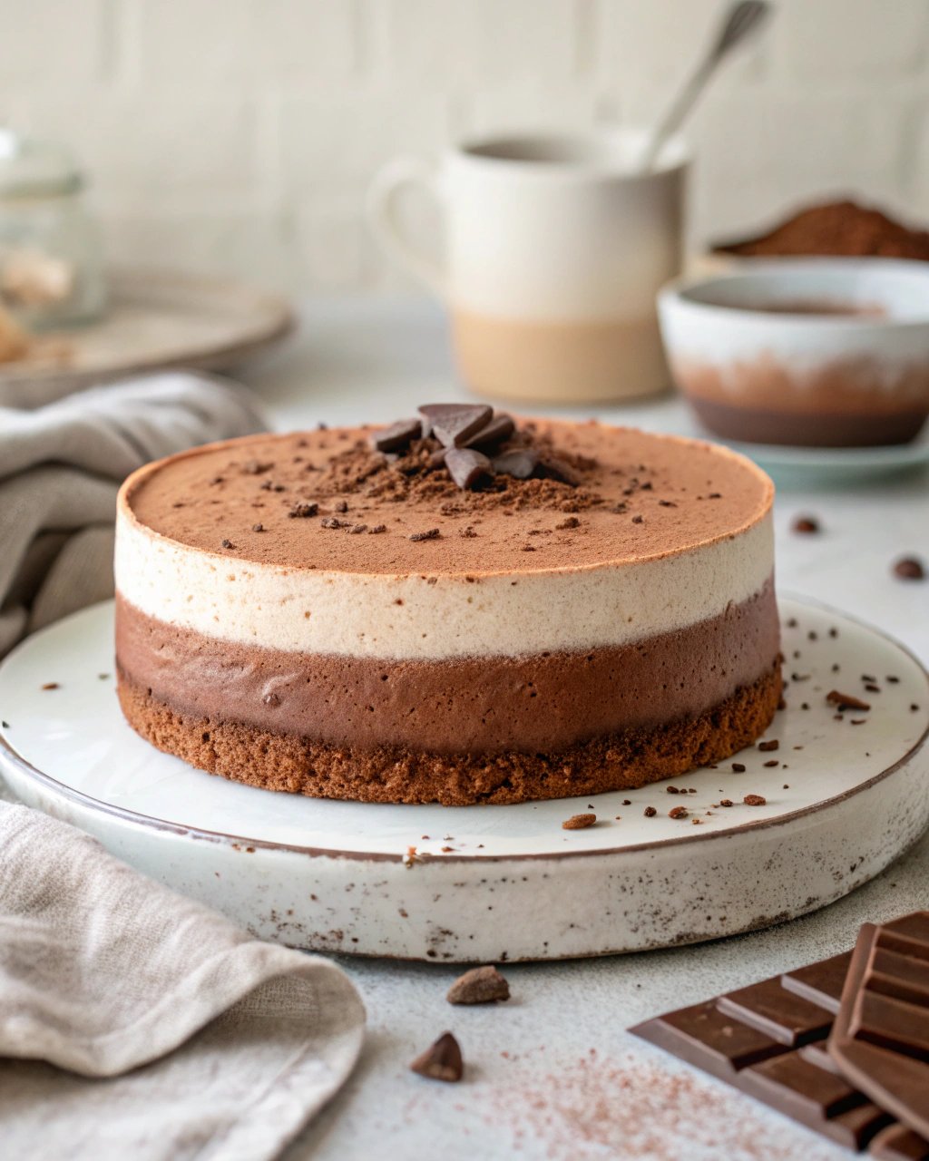triple chocolate mousse cake