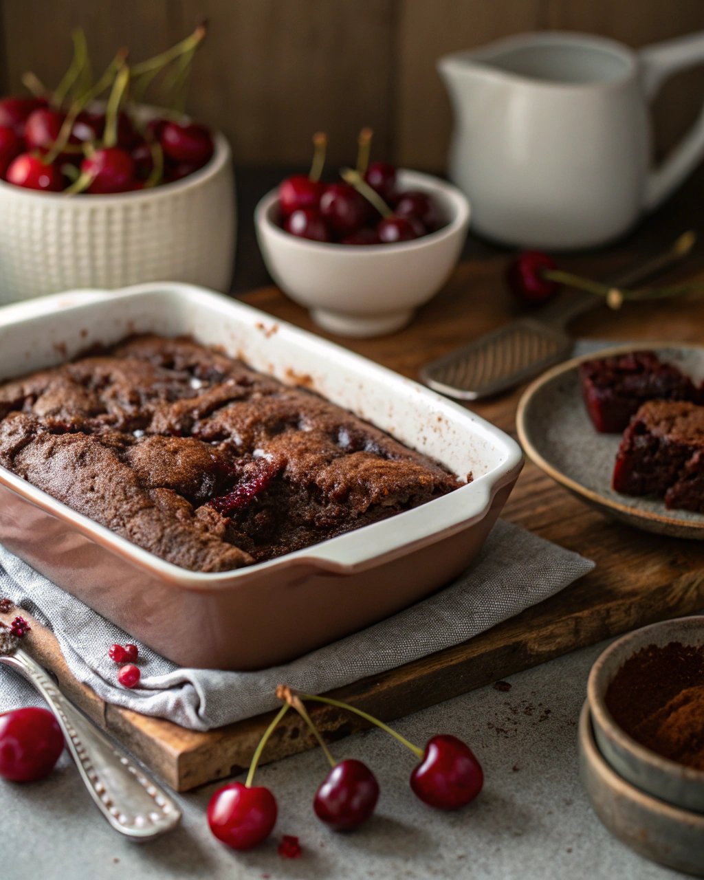 chocolate cherry dump cake
