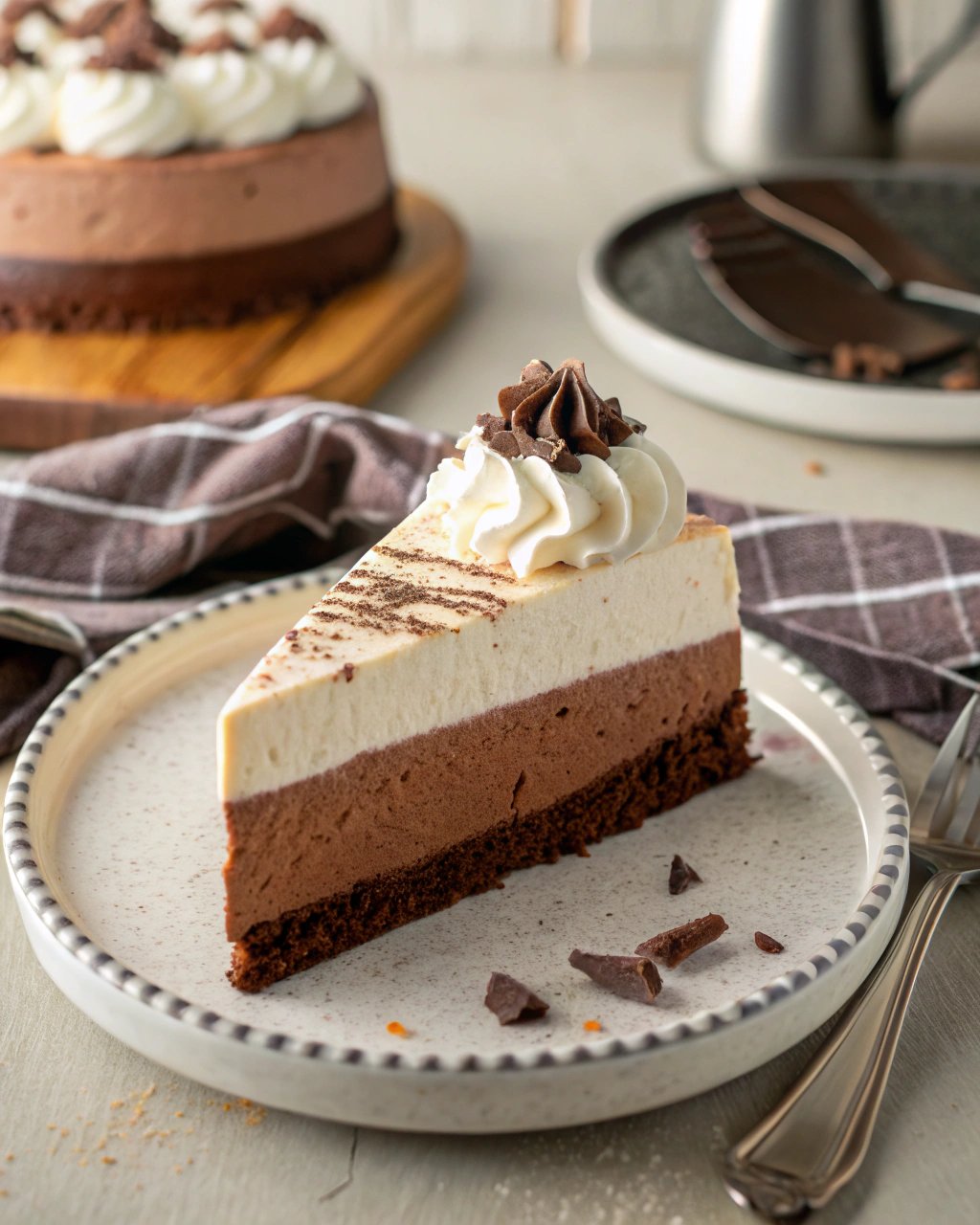 triple chocolate mousse cake